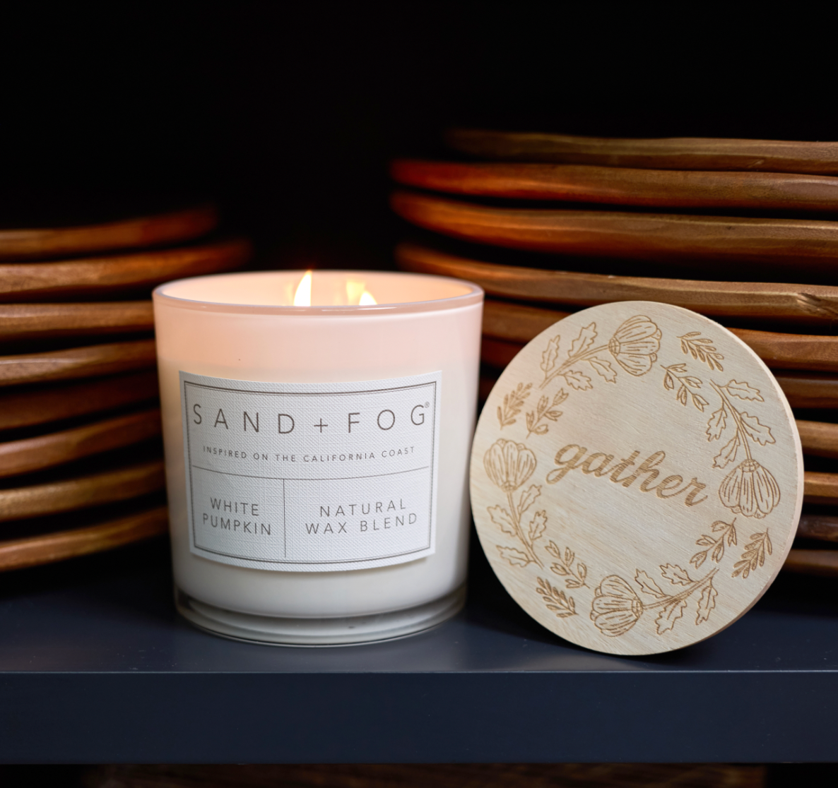 Premium White Pumpkin 21 oz scented candle